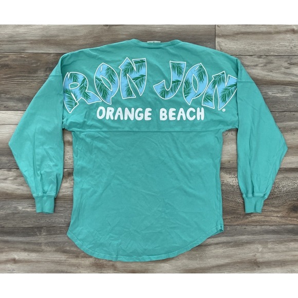 Ron Jon Surf Shop Tops - Ron Jon Surf Shop Orange Beach Womens Spirit Jersey Teal Long Sleeve T-Shirt S